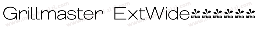 Grillmaster ExtWide字体转换